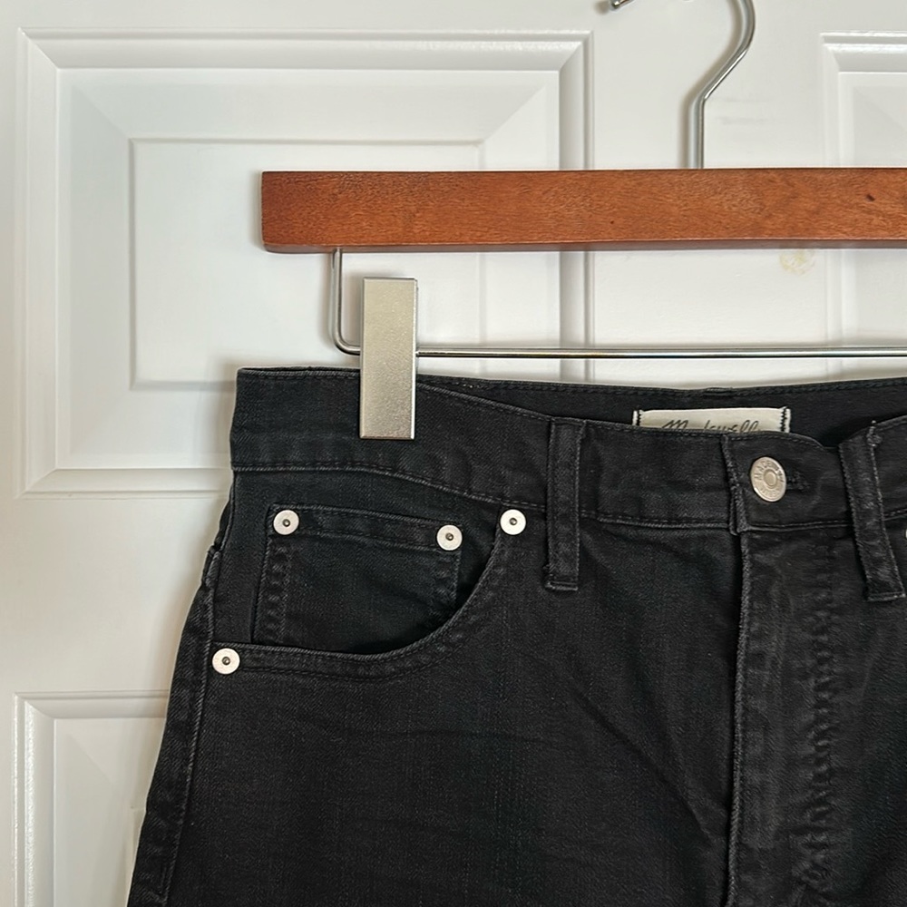 black slim wide leg crop jeans 🖤